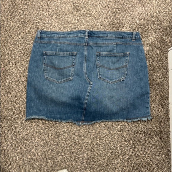 Vintage Torrid Denim Mini Skort Skirt Size 20 - Picture 3 of 5